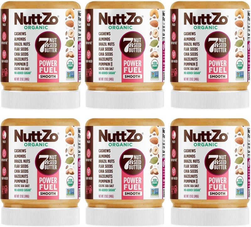 NuttZo Organic Power Fuel Smooth 7 Nuts & Seeds Butter Spread - Image 1